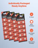 40 Pcs LR44 Button Cell Battery AG13 A76 357 L1154 SR44 CR44 1.5V Coin Cell - Image 4