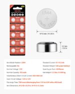40 Pcs LR44 Button Cell Battery AG13 A76 357 L1154 SR44 CR44 1.5V Coin Cell - Image 7