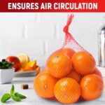 Vegetables Storage Mesh Bag for Fridge 200Pcs 13.7 IN Drawstring Mesh Bag Produce Bags Reusable Washable Onion Storage Tote Bag Farmers Market Bag Fruit Bags Grocery Bag Shopping Bag Onion Netting - Image 7