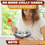 4 Pcs Microwave Bowl Cozy Holders Gray & White Checkered Heat Resistant Microwave Bowl Holders for Hot Food Protect Hands from Hot Dishes Soft Fabric for Safe & Convenient Use in the Kitchen - Image 7