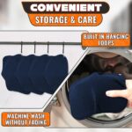 4 Pcs Microwave Bowl Cozy Holders Deep Navy Blue Microwave Bowl Holders for Hot Food Protect Hands from Hot Dishes Soft & Heat Resistant Fabric for Safe Heating & Convenient Use in the Kitchen - Image 9