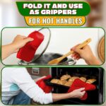 2 Pcs Red Microwave Bowl Holder 7.5 ×7.5 inch Microwave Bowl Cozy with Durable Heat Resistant Fabric for Hot Dishes Effortless Secure Serving of Hot Food Bowls Cups & Saucers - Image 6