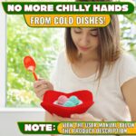 2 Pcs Red Microwave Bowl Holder 7.5 ×7.5 inch Microwave Bowl Cozy with Durable Heat Resistant Fabric for Hot Dishes Effortless Secure Serving of Hot Food Bowls Cups & Saucers - Image 7