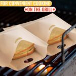 12Pcs Non Stick Toaster Bags Reusable 6.7 x7.5 inch Grilled Cheese Bags Heat Resistant & Easy to Clean Mess Free Toasting Sandwiches Panini & More Compatible with Toaster Oven Microwave & Grill - Image 6