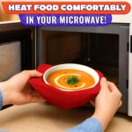 Microwave Bowl Holder Set of 5 Five Color Pack Microwave Bowl Holders for Hot Food 7.5 x7.5 inch Heat Resistant Fabric for Bowls Cups Saucers Machine Washable - Image 5