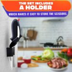 Kitchen Scissors for Food 2 in 1 Cutting Board Scissors & Knife with Locking Mechanism & Stainless Steel Blades Multifunctional Kitchen Shears for Effortless Chopping Slicing & Meal Prep - Image 8