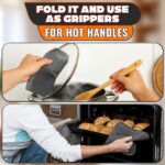 4 Pcs Microwave Bowl Holders for Hot Food 7.5 inch Gray Microwave Bowl Cozy Holders for Safe & Easy Handling of Hot Bowls Saucers & Cups Machine Washable Soft Textured Fabric for Hand Protection - Image 6