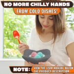 4 Pcs Microwave Bowl Holders for Hot Food 7.5 inch Gray Microwave Bowl Cozy Holders for Safe & Easy Handling of Hot Bowls Saucers & Cups Machine Washable Soft Textured Fabric for Hand Protection - Image 7