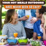 4 Pcs Microwave Bowl Holders for Hot Food 7.5 inch Gray Microwave Bowl Cozy Holders for Safe & Easy Handling of Hot Bowls Saucers & Cups Machine Washable Soft Textured Fabric for Hand Protection - Image 8