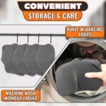 4 Pcs Microwave Bowl Holders for Hot Food 7.5 inch Gray Microwave Bowl Cozy Holders for Safe & Easy Handling of Hot Bowls Saucers & Cups Machine Washable Soft Textured Fabric for Hand Protection - Image 9