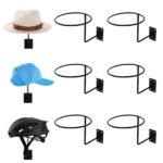 9 Pcs Helmet Holder Wall Mount Reliable Cowboy Hat Holder for Wall Made of Sturdy Metal Easy & Firm Installation for Convenient Storage of Helmets Hats & More 35 Lbs Max Load