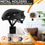 9 Pcs Helmet Holder Wall Mount Reliable Cowboy Hat Holder for Wall Made of Sturdy Metal Easy & Firm Installation for Convenient Storage of Helmets Hats & More 35 Lbs Max Load - Image 4