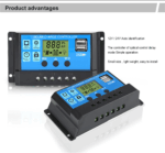 MPPT Solar Panel Regulator Charge Controller Auto Focus Tracking 30-100A 12V/24V - Image 15