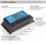 MPPT Solar Panel Regulator Charge Controller Auto Focus Tracking 30-100A 12V/24V - Image 18