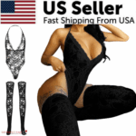 Women Lace Sexy Lingerie Nightwear Babydoll Sleepwear Bodysuit Dress Plus Size - Image 39