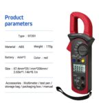 Digital Multimeter Tester AC DC Volt Ohm Amp Clamp Meter Auto Range LCD Handheld - Image 14