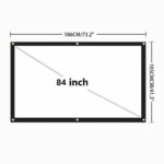 Portable Foldable Projector Screen 16:9 HD Outdoor Home Cinema Theater 3D Movie - Image 22