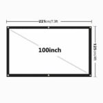 Portable Foldable Projector Screen 16:9 HD Outdoor Home Cinema Theater 3D Movie - Image 17