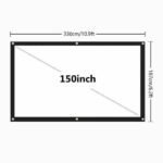 Portable Foldable Projector Screen 16:9 HD Outdoor Home Cinema Theater 3D Movie - Image 19