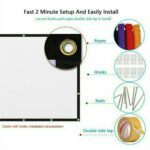 Portable Foldable Projector Screen 16:9 HD Outdoor Home Cinema Theater 3D Movie - Image 9