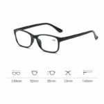 Reading Glasses Mens Womens Unisex Readers Eyeglasses 8 Pack Glasses New Square - Image 21