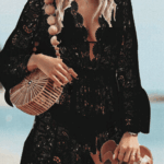 Lace Bathing Suit Cover Up Boho Beach Women Maxi Bikini Sundress Dress Summer US