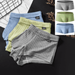 Men's Sexy Underwear Low waist Briefs U Pouch Boxers Striped Shorts Underpants - Image 16