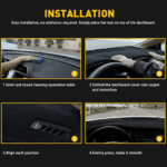 For Toyota Camry 2007-2011 US DashMat Dash Cover Dashboard Mat Car Interior Pad - Image 8