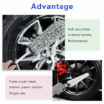 Car Alloy Wheel Cleaning Brush Tool Tire Washing Clean Soft Bristle Cleaner US - Image 12