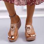 Low-Wedge Women Orthopedic Sandals Casual Flat Shoes Flip Flops Ladies Anti-Slip - Image 51