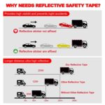 Reflective Trailer Safety Tape Conspicuity Tape Warning Sign Car Truck Red White - Image 7