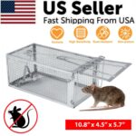 USA Mouse Trap Rat Trap Rodent Trap Live Catch Cage, Easy to Set Up and Reuse