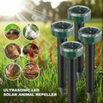 Solar Power Animal Repeller Ultrasonic Mole Pest Cat Mice Rodent Outdoor LED 2PK - Image 4