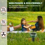 Solar Power Animal Repeller Ultrasonic Mole Pest Cat Mice Rodent Outdoor LED 2PK - Image 11