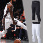 Men's Basketball Sports Tight Pants 3/4 Compression Workout Leggings Knee Pads - Image 10