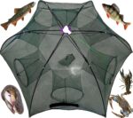 Fishing Bait Trap Crab Net Crawdad Shrimp Cast Dip Cage Fish Minnow Foldable NEW - Image 3