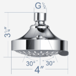 Shower Heads Handheld Spray High Pressure Adjustable Showerhead Top Spray Bath - Image 5