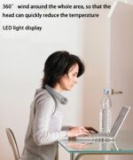 USB Portable Hanging Neck Fan Cooling Air Cooler Little Electric Air Conditioner - Image 8