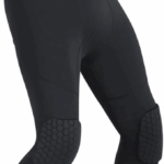 Men's Basketball Sports Tight Pants 3/4 Compression Workout Leggings Knee Pads