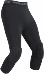 Men's Basketball Sports Tight Pants 3/4 Compression Workout Leggings Knee Pads - Image 3