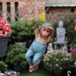 Monkey Chimp Hanging Rope Garden Ornament Outdoor Statue Sculpture Resin Decor - Image 9