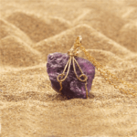 Natural Gemstone Necklace Chakra Stone Pendant Energy Healing Crystal with Chain - Image 14