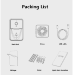 Wireless Security Smart WiFi Doorbell Intercom Video Camera Door Ring Bell Chime - Image 18