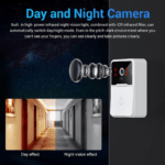 Wireless Security Smart WiFi Doorbell Intercom Video Camera Door Ring Bell Chime - Image 7