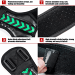 Shoulder Support Adjustable Back Pain Support Posture Corrector Brace Belt Strap - Image 3