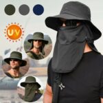 Wide Brim Sun Hat UV Protection Bucket Cap For Hiking Camping Fishing Safari Men - Image 5