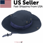 Wide Brim Sun Hat UV Protection Bucket Cap For Hiking Camping Fishing Safari Men - Image 19