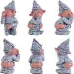 Pooping Naughty Gnome Miniature Statue Funny Resin Dwarf Home Garden Ornament US - Image 10