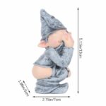 Pooping Naughty Gnome Miniature Statue Funny Resin Dwarf Home Garden Ornament US - Image 11