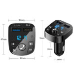 Wireless Car Bluetooth FM Transmitter MP3 Audio USB Charger Adapter Handsfree - Image 4